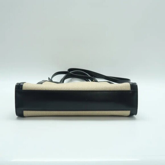 Celine Cabas Brown Canvas Satchel 982-061925 - Picture 5 of 12